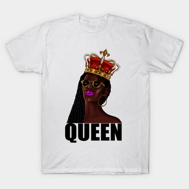 Santa African Queen, Christmas Shirt, Family Christmas, Trendy Christmas Tee, Santa's Favourite Ho. T-Shirt by Precious7